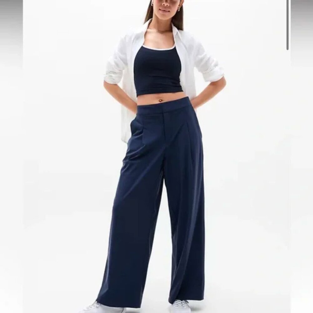 Athleta Pinnacle Pants in Navy Blue